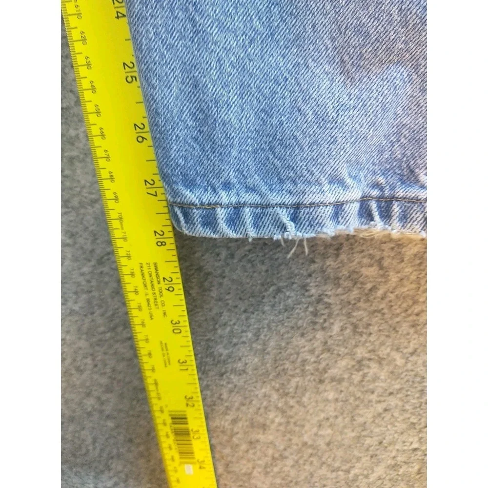 Wrangler Mens 9760WDR Light Wash Straight Leg Cotton Denim Jeans Blue 36x29